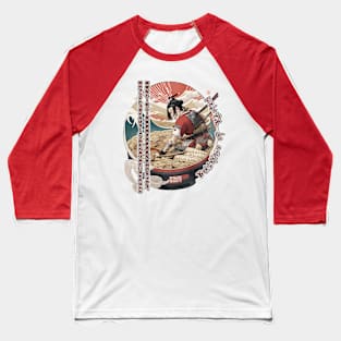 Martial Arts Ramen Noodles Fusion Samurai Warrior Baseball T-Shirt